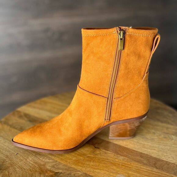 Franco Sarto Sammie Faux Suede Ankle Bootie in Whiskey Tan. Size 7. NWT! - Picture 12 of 16